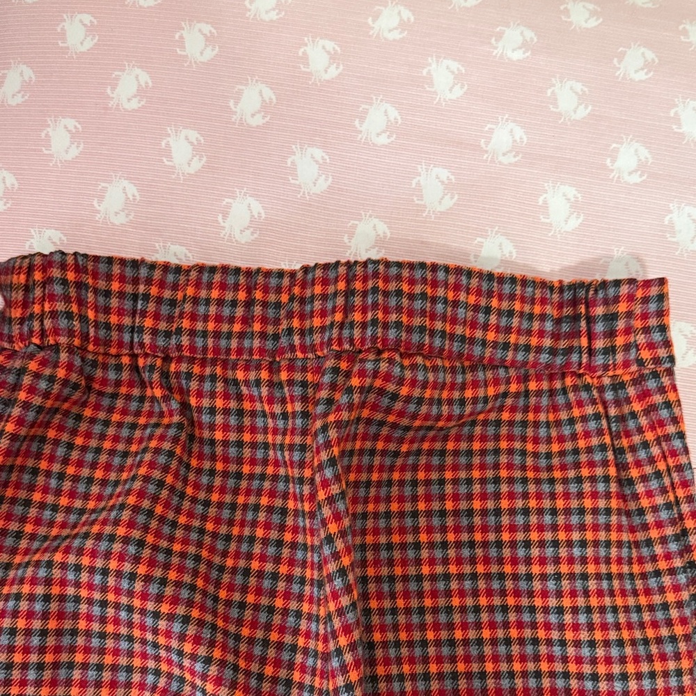 Kids Red and Black Check Pants - Classic Straight Fit - Picture 7 of 7